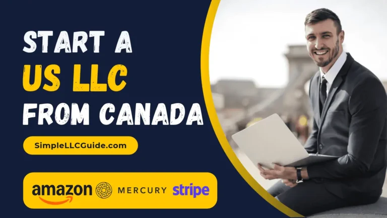 Canadian entrepreneur reviewing the steps to form a U.S. LLC from Canada